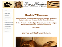 Tablet Screenshot of my-dog-fashion.de